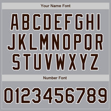 Загрузить изображение в средство просмотра галереи, Custom Gray Brown-White Authentic Baseball Jersey
