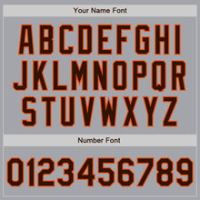 Charger l'image dans la galerie, Custom Gray Brown-Orange Authentic Baseball Jersey
