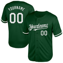 Load image into Gallery viewer, Custom Green White Mesh Authentic Throwback Baseball Jersey
