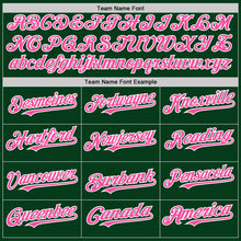 Load image into Gallery viewer, Custom Green Pink-White Mesh Authentic Throwback Baseball Jersey
