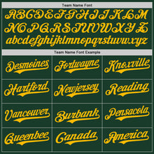 Laden Sie das Bild in den Galerie-Viewer, Custom Green Gold Authentic Baseball Jersey
