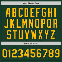 Laden Sie das Bild in den Galerie-Viewer, Custom Green Gold Authentic Baseball Jersey

