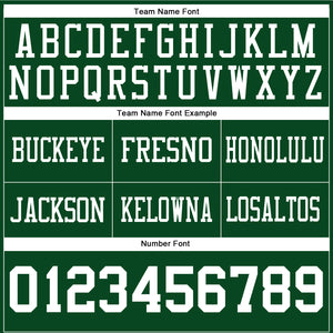 Custom Green White Authentic Football Jersey