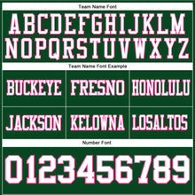 Load image into Gallery viewer, Custom Green White-Pink Authentic Football Jersey
