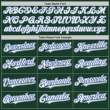 Laden Sie das Bild in den Galerie-Viewer, Custom Green White-Royal Authentic Baseball Jersey
