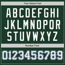 Laden Sie das Bild in den Galerie-Viewer, Custom Green White-Royal Authentic Baseball Jersey
