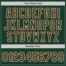 Charger l'image dans la galerie, Custom Green White-Orange Authentic Baseball Jersey
