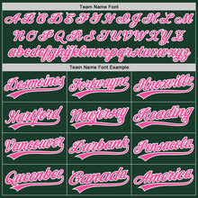 Laden Sie das Bild in den Galerie-Viewer, Custom Green Pink-White Authentic Baseball Jersey
