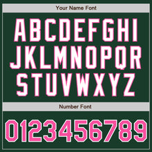 Laden Sie das Bild in den Galerie-Viewer, Custom Green Pink-White Authentic Baseball Jersey
