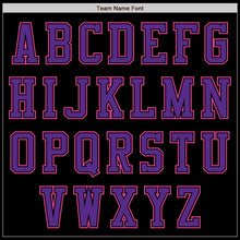 Load image into Gallery viewer, Custom Black Purple-Pink Bomber Varsity Letterman Zipper Jacket

