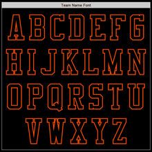 Charger l&#39;image dans la galerie, Custom Black Orange Bomber Varsity Letterman Zipper Jacket
