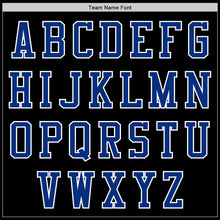 Load image into Gallery viewer, Custom Black Royal-White Bomber Varsity Letterman Zipper Jacket
