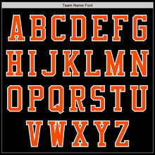 Загрузить изображение в средство просмотра галереи, Custom Black Orange-White Bomber Varsity Letterman Zipper Jacket
