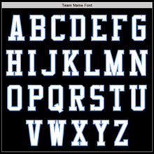 Load image into Gallery viewer, Custom Black Light Blue-White Bomber Varsity Letterman Zipper Jacket

