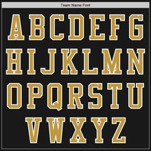 Загрузить изображение в средство просмотра галереи, Custom Black Old Gold-White Bomber Varsity Letterman Two Tone Zipper Jacket
