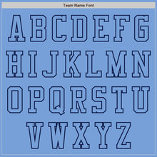 Laden Sie das Bild in den Galerie-Viewer, Custom Light Blue Navy Bomber Varsity Letterman Zipper Jacket
