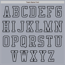 Laden Sie das Bild in den Galerie-Viewer, Custom Gray Black Bomber Varsity Letterman Zipper Jacket
