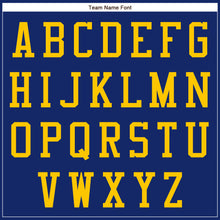 Laden Sie das Bild in den Galerie-Viewer, Custom Royal Yellow-White Bomber Full-Snap Varsity Letterman Two Tone Jacket
