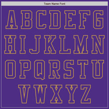 Charger l&#39;image dans la galerie, Custom Purple Old Gold Bomber Varsity Letterman Zipper Jacket
