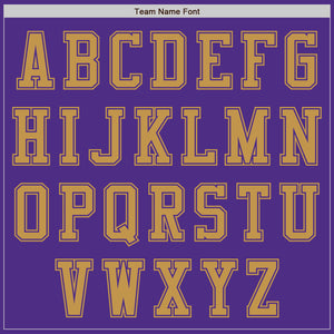 Custom Purple Old Gold Bomber Varsity Letterman Zipper Jacket