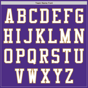 Custom Purple White-Old Gold Bomber Varsity Letterman Two Tone Zipper Jacket