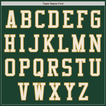 Загрузить изображение в средство просмотра галереи, Custom Green Cream-Old Gold Bomber Varsity Letterman Two Tone Zipper Jacket

