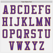 Загрузить изображение в средство просмотра галереи, Custom White Purple-Old Gold Bomber Varsity Letterman Two Tone Zipper Jacket
