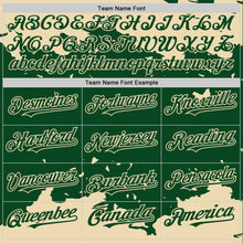 Load image into Gallery viewer, Custom Green Cream Splash Art 3D Pattern Design Bomber Full-Snap Varsity Letterman Hoodie Jacket
