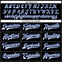 Загрузить изображение в средство просмотра галереи, Custom Black White-Royal Bomber Full-Snap Varsity Faux Leather Letterman Jacket
