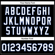 Загрузить изображение в средство просмотра галереи, Custom Black White-Royal Bomber Full-Snap Varsity Faux Leather Letterman Jacket
