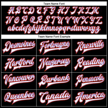 Загрузить изображение в средство просмотра галереи, Custom Black White-Purple Bomber Full-Snap Varsity Faux Leather Letterman Jacket
