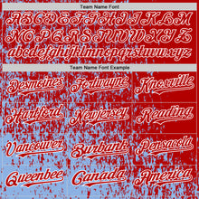 Load image into Gallery viewer, Custom Light Blue Red-White Abstract Fragment Art 3D Pattern Design Bomber Full-Snap Varsity Letterman Hoodie Jacket
