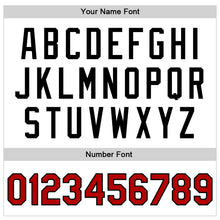 Load image into Gallery viewer, Custom White Red-Black Bomber Full-Snap Varsity Faux Leather Letterman Jacket
