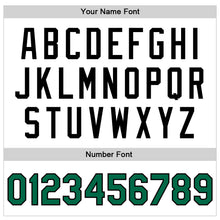 Charger l&#39;image dans la galerie, Custom White Kelly Green-Black Bomber Full-Snap Varsity Faux Leather Letterman Jacket
