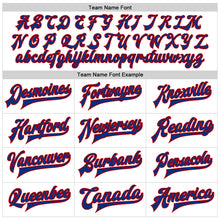 Laden Sie das Bild in den Galerie-Viewer, Custom White Royal-Red Bomber Full-Snap Varsity Faux Leather Letterman Jacket
