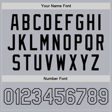 Load image into Gallery viewer, Custom Gray Gray-Black Bomber Full-Snap Varsity Faux Leather Letterman Jacket
