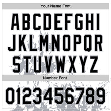 Load image into Gallery viewer, Custom White Black-Gray Splash Art 3D Pattern Design Bomber Full-Snap Varsity Letterman Hoodie Jacket
