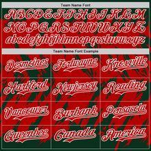 Загрузить изображение в средство просмотра галереи, Custom Green Red-White Abstract Sharp Shape Fragment 3D Pattern Design Bomber Full-Snap Varsity Letterman Hoodie Jacket
