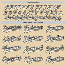 Charger l'image dans la galerie, Custom City Cream White-Black Gothic Flame Cross Grunge 3D Pattern Design Bomber Full-Snap Varsity Letterman Jacket
