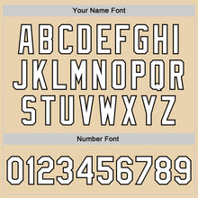 Charger l'image dans la galerie, Custom City Cream White-Black Gothic Flame Cross Grunge 3D Pattern Design Bomber Full-Snap Varsity Letterman Jacket
