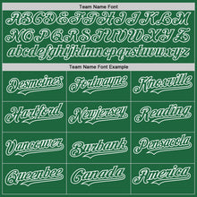 Laden Sie das Bild in den Galerie-Viewer, Custom Kelly Green White Mesh Authentic Throwback Baseball Jersey
