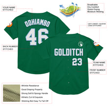 Charger l&#39;image dans la galerie, Custom Kelly Green White-Light Blue Mesh Authentic Throwback Baseball Jersey
