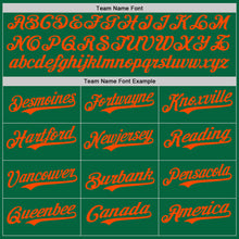 Charger l&#39;image dans la galerie, Custom Kelly Green Orange Authentic Baseball Jersey
