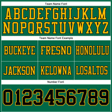 Load image into Gallery viewer, Custom Kelly Green Black-Gold Authentic Football Jersey
