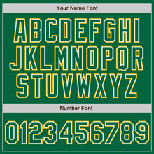 Load image into Gallery viewer, Custom Kelly Green White-Gold Authentic Baseball Jersey

