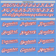 Charger l&#39;image dans la galerie, Custom Light Blue White-Red Mesh Authentic Throwback Baseball Jersey
