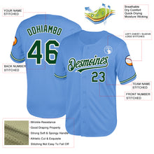 Charger l&#39;image dans la galerie, Custom Light Blue Green-White Mesh Authentic Throwback Baseball Jersey
