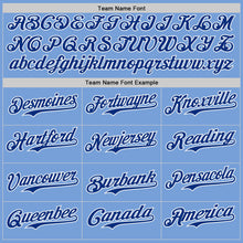 Load image into Gallery viewer, Custom Light Blue Red White-Royal Authentic Baseball Jersey
