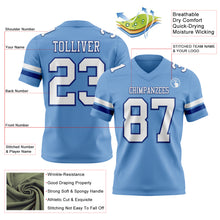 Load image into Gallery viewer, Custom Light Blue White-Royal Authentic Football Jersey
