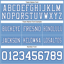 Load image into Gallery viewer, Custom Light Blue White-Royal Authentic Football Jersey
